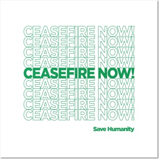 CEASEFIRE NOW! Posters and Art